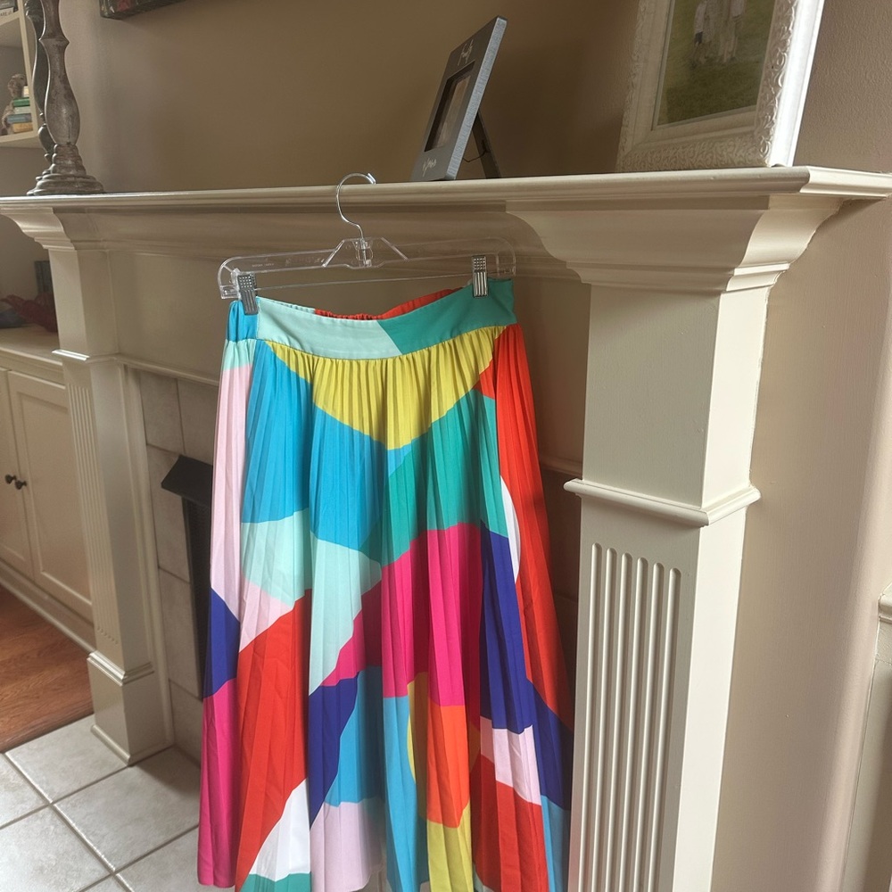 EUC Crosby Maxi Colorful Geometric Women's Skirt size M